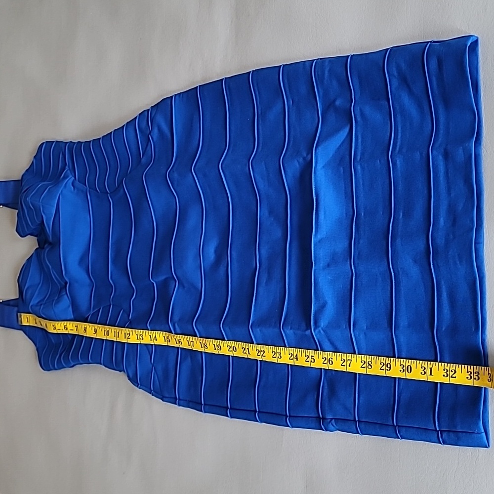 Ted Baker Charlii Mid Blue Stretch Bodycon Jersey Sheath Dress TB 3 US 8 - Picture 11 of 12